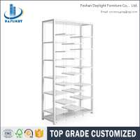 Barback sliver stainless steel shelf with floating shelving rack