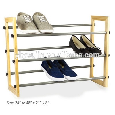 3 tier wooden shoe racks expanding storage racks large capacity