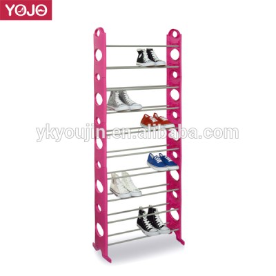 many color shoe plastic storage rack metal shoe stacker