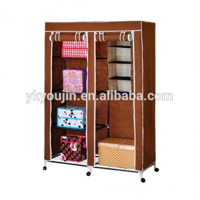 FOLDED PORTABLE CLOSET WITH FOUR WHEEL WARDROBE HOT DESIGN